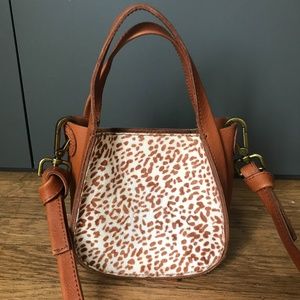 Calf hair purse